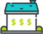 House with dollar signs icon